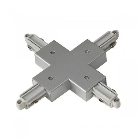 SLV 143162 X-Verbinder für 1-Phasen HV-Stromschiene, Aufbauversion silbergrau Knallerangebot