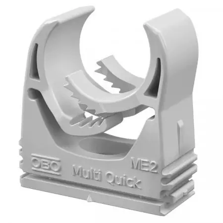 Neu Im Sortiment OBO M-Quick M25 LGR Multi-Quick-Schelle 20-25mm PA lichtgrau RAL7035 2153726