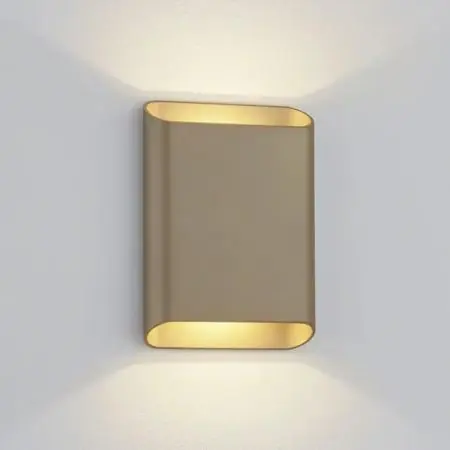 Neu Helestra LED Wandleuchte TOCO in Coffee gold dimmbar