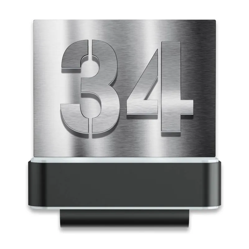 LED-Hausnummernschild von Steinel L820 Anthrazit und Edelstahl Sensor & Bluetooth Rabatt