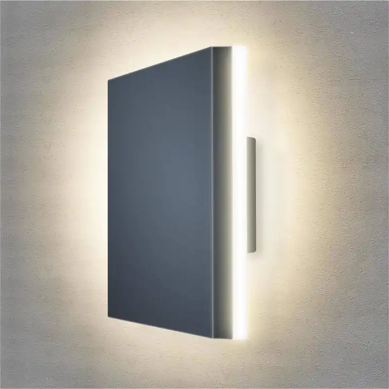 Metzler LED Wandleuchte 8 Anthrazitgrau RAL 7016 pulverbeschichtet und warmweiß Beliebt