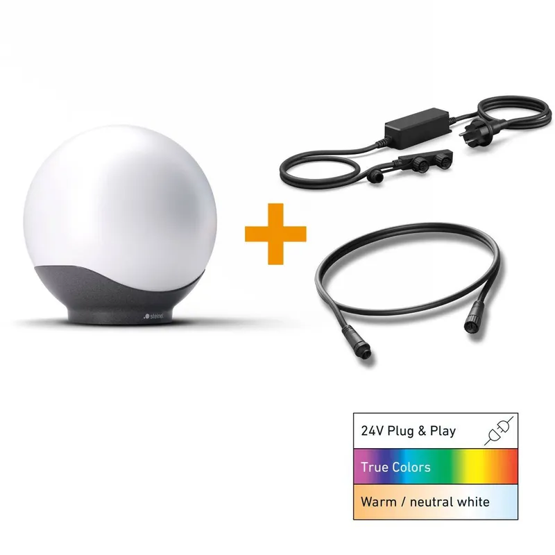 LED Kugelleuchte Sphera C 24V Garten-Lichtsystem Starter-Set Markenware