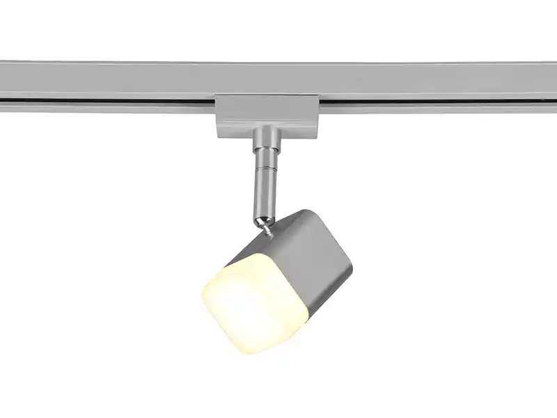 Mega-Angebot Trio Leuchten LED Strahler ROUBAIX Silber eckig für DUOline 2-Phasen Schienensystem