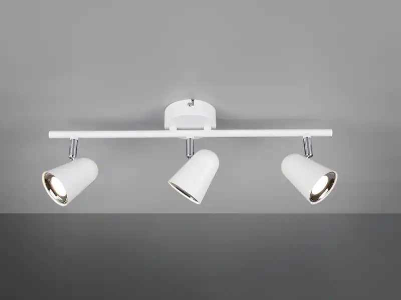 RL LIVE YOUR LIGHT LED Deckenstrahler TOULOUSE Weiß 3-flammig, Breite 48cm Neu Im Sortiment