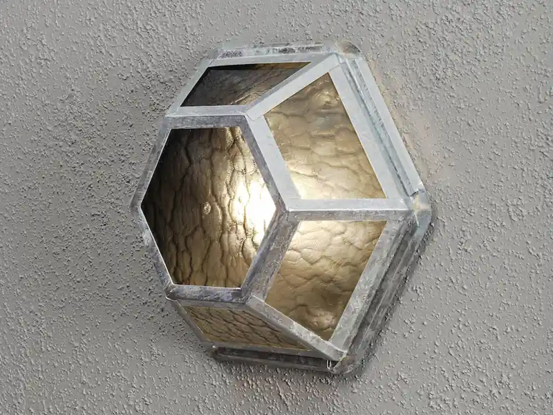 Neu Konstsmide Außenleuchte CASTOR für Wand & Decke, Höhe 30cm, Stahl galvanisiert