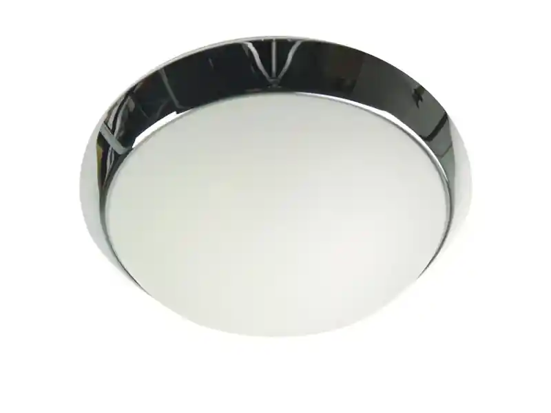 Sonderaktion Niermann LED-Deckenleuchte rund, Opalglas matt, Dekorring Chrom, Ø 30cm