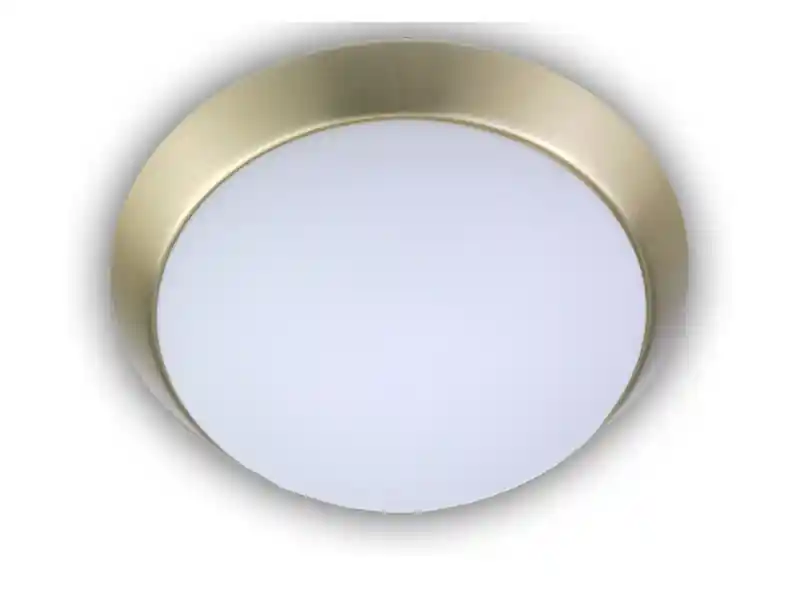 Günstig Niermann Deckenleuchte / Deckenschale, Opalglas matt, Dekorring Messing matt, Ø 30cm