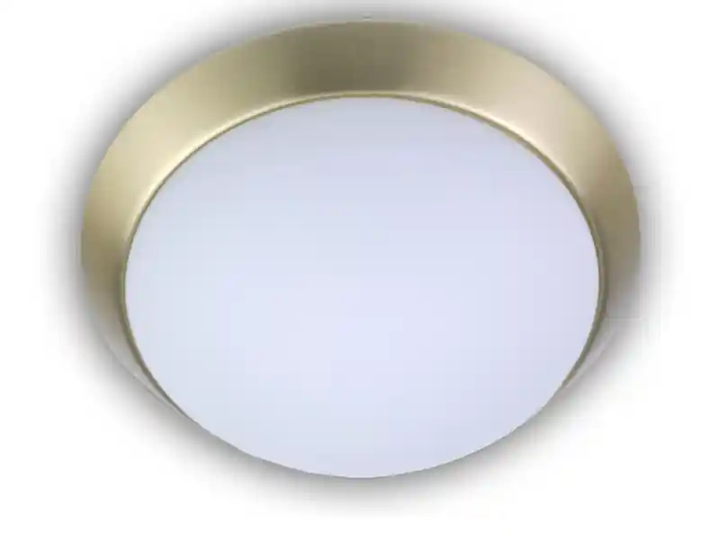 Bestseller Niermann Deckenleuchte / Deckenschale, Opalglas matt, Dekorring Messing matt, Ø 40cm
