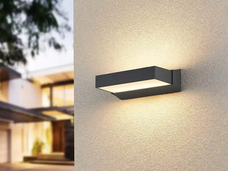 Neue Ware Trio Leuchten Up and Down LED Außenwandleuchte CUANDO in Anthrazit, Breite 23cm
