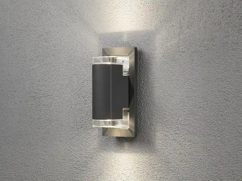 Ausverkauf Konstsmide UP & DOWN Außenwandleuchte Aluminium Anthrazit, IP54, mit 2x 5W LED
