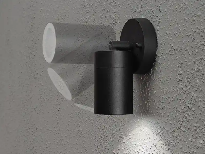 Kracherpreis Konstsmide Außenwandleuchte MODENA Downlight schwenkbar, Höhe 15cm, Schwarz