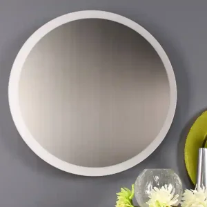 ECO-LIGHT LED Deckenleuchte MOON für Wand & Decke, Design Spiegeloptik Silber Ø50cm Abverkauf