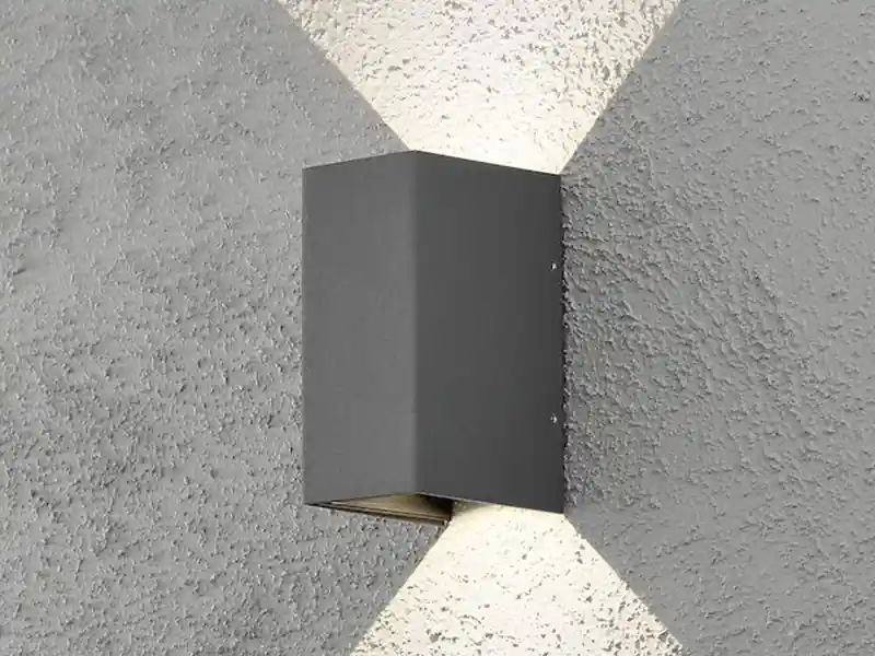 Konstsmide LED Außenwandleuchte CREMONA Up and Down Höhe 17cm, Anthrazit Neue Ware