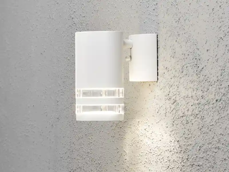 Konstsmide Design Außenwandleuchte MODENA Downlight, Höhe 15,5cm, Weiß Wochenendangebot