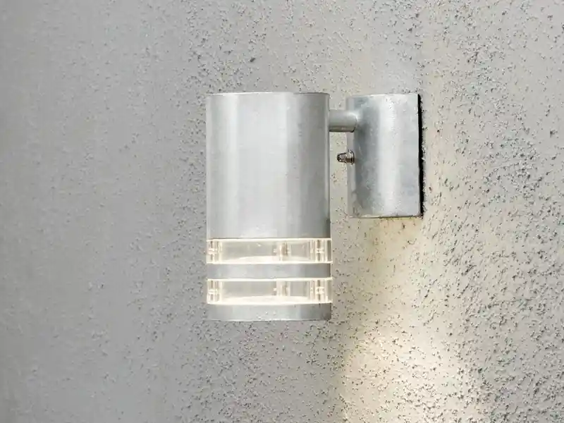 Konstsmide Design Außenwandleuchte MODENA Downlight, Höhe 15,5cm, Silber Angebot