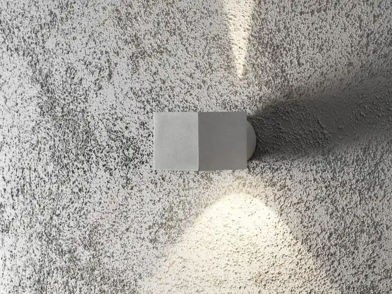 Konstsmide Außenwandleuchte MODENA eckiger Wandspot Up-Down, Höhe 9cm, Grau Super-Preis