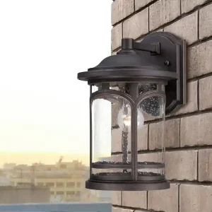 Preiswert QUOIZEL Ultra Wetter & Salzluft resistente Außen Laterne MARBLEHEAD, Bronze 28cm