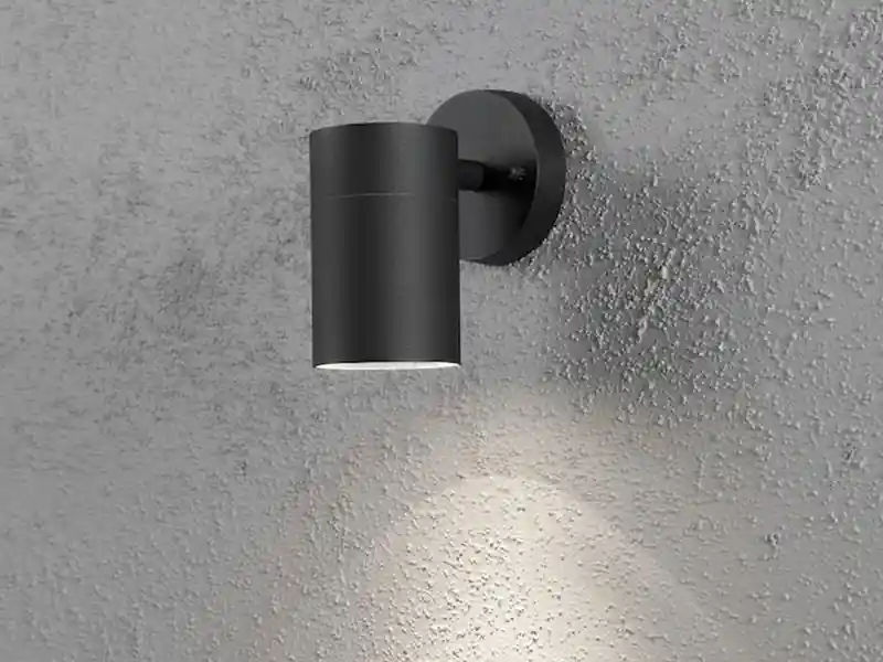Konstsmide LED Außenwandleuchte Downlight, Höhe 12cm, Aluminium Schwarz Top-Angebot