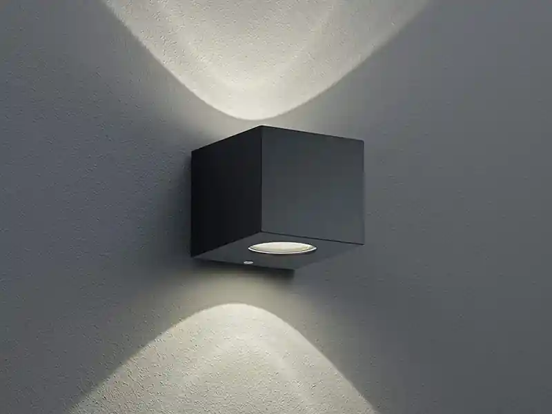 Schnäppchen RL LIVE YOUR LIGHT LED Außenwandleuchte CORDOBA Up and Down Light eckig in Schwarz