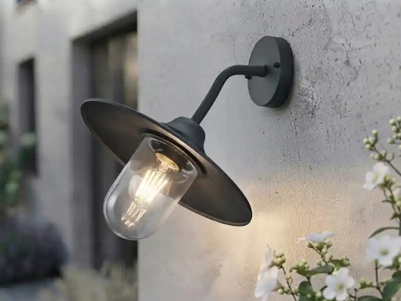Trio Leuchten Vintage Außenwandleuchte BRENTA in Anthrazit, Höhe 32cm Neue Kollektion
