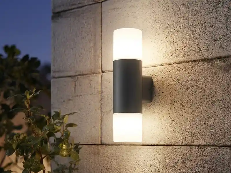 Top-Preis meineWunschleuchte LED Außenwandleuchte Up and Down in Anthrazit E27, Höhe 33cm