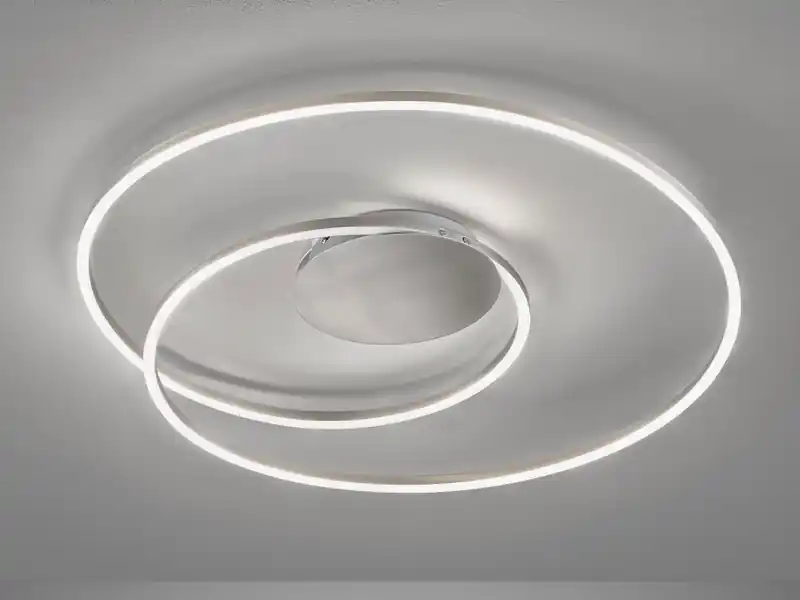 Fischer & Honsel LED Deckenleuchte HOLY Silber, dimmbar & Tageslicht, Ø 68cm Top-Angebot