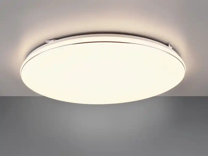 Billig RL LIVE YOUR LIGHT Große LED Deckenleuchte BLANCA flach, hell & dimmbar, Warmweiß Ø 53cm