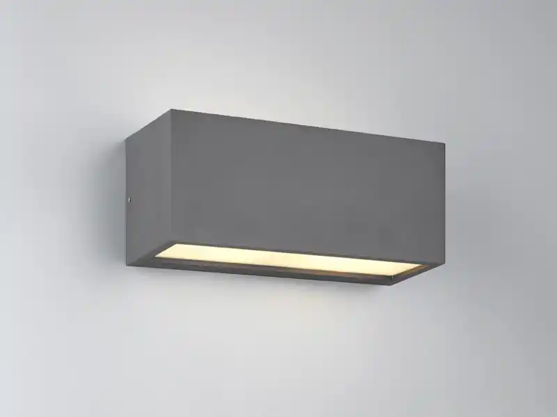 Trio Leuchten Eckige Up & Downlight Außenwandleuchte MAYENNE Anthrazit, Breite 25cm Günstig