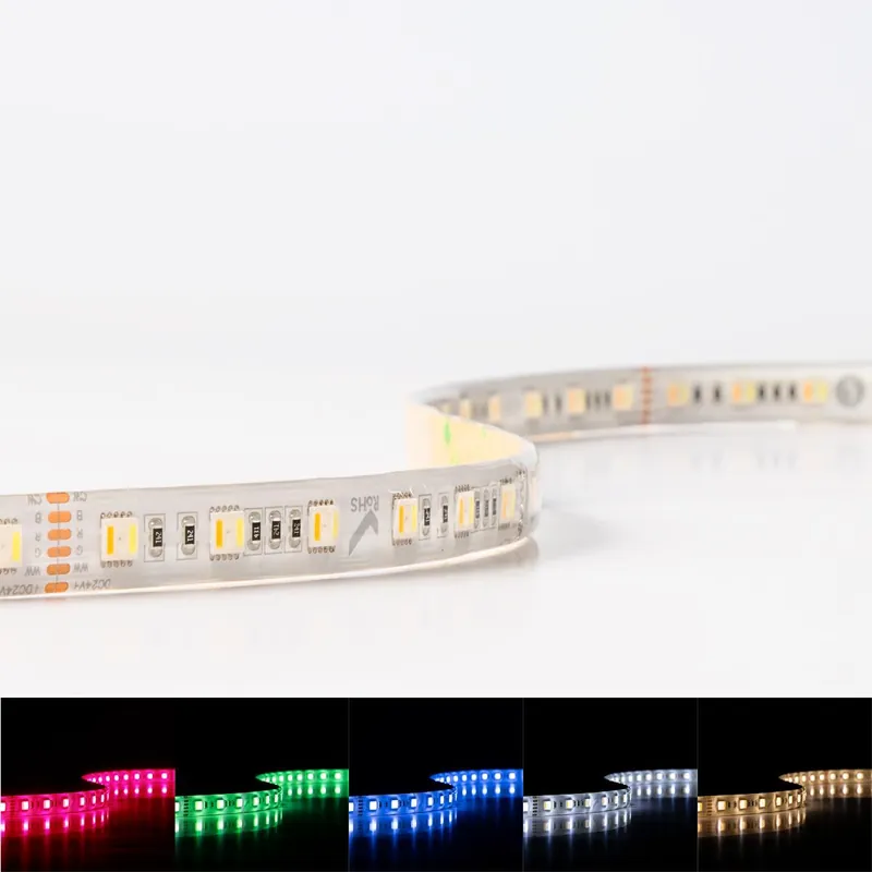 Solange Der Vorrat Reicht Strip RGB+CCT Dual Weiß 24V LED Streifen 7,5M 18W/m 60LED/m 12mm IP65 Farbwechsel RGB+2700-6000K