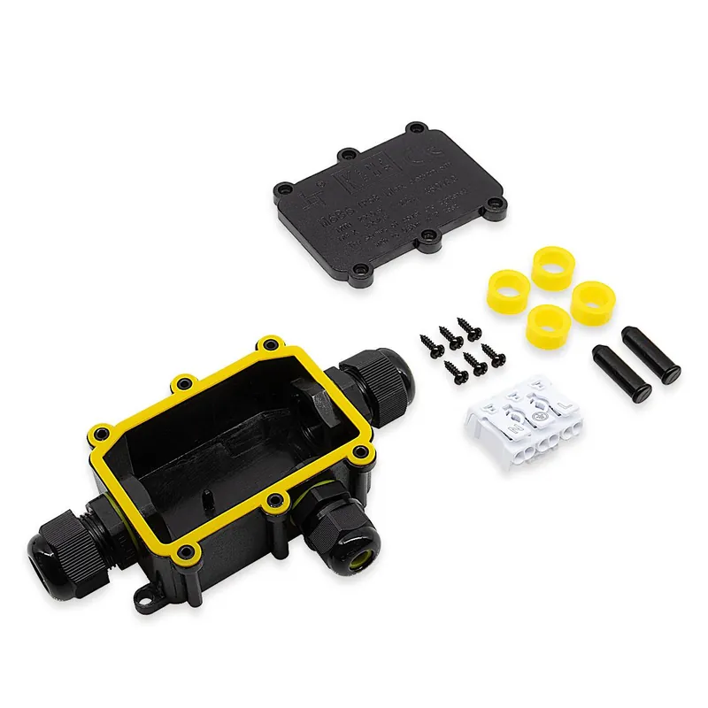 Jetzt Kaufen Verbindungsbox L 3-fach 3-polig IP68 wasserdicht 24A 450V