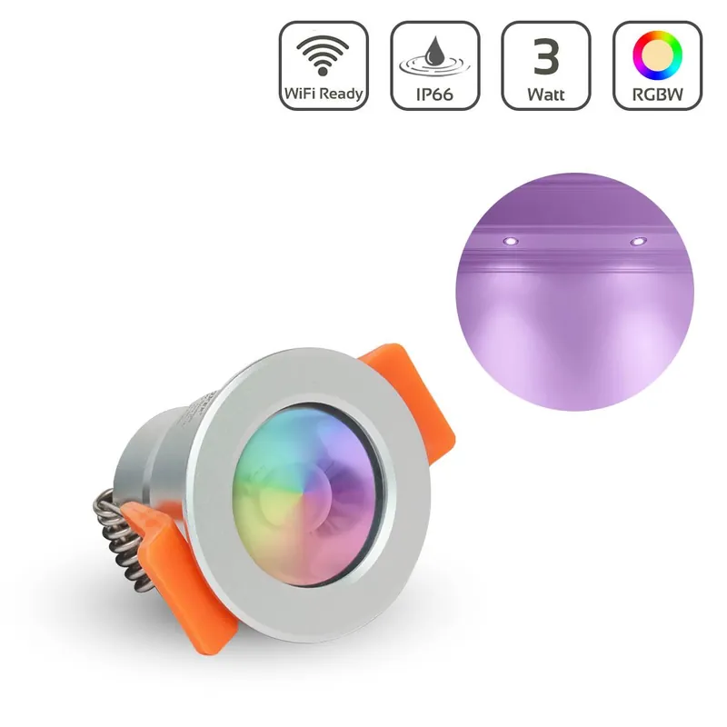 Direkt Vom Hersteller MiBoxer LED Spot 3W RGB+2700K 12V IP66 Auschnitt 33-36mm SL4-12