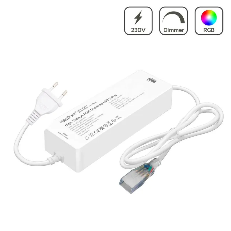 MiBoxer RGB Strip Controller für 230V LED Streifen 1.8A max 400W HF3-P4 Aktuell