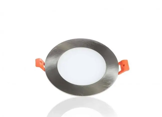 LED Panel Einbaustrahler rund weiss silber 6W Ø120mm 5500K Solange Der Vorrat Reicht