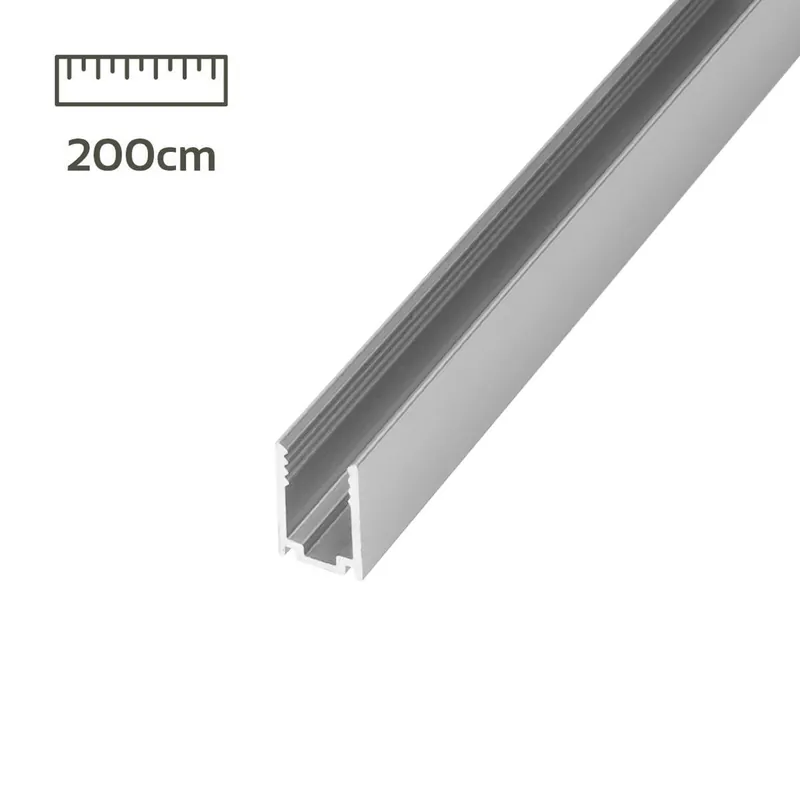 U-Profil 200cm für Neon LED Strip 6x14mm Aluminium-Profil Neu