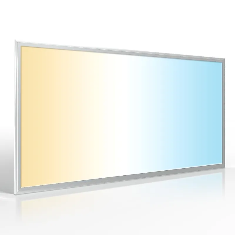 LED Panel 120x60cm 60W Rahmen silber - Lichtfarbe CCT 3000K-6000K Sonderangebot