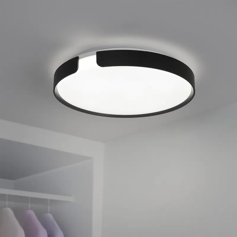 Deckenleuchte 24W Ø400 mm - Farbe Schwarz - Lichtfarbe Neutralweiß 4000K Sofort Bestellen