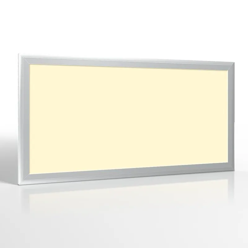Preisknaller LED Panel 60x30cm 24W Rahmen silbern - Lichtfarbe Warmweiß 3000K