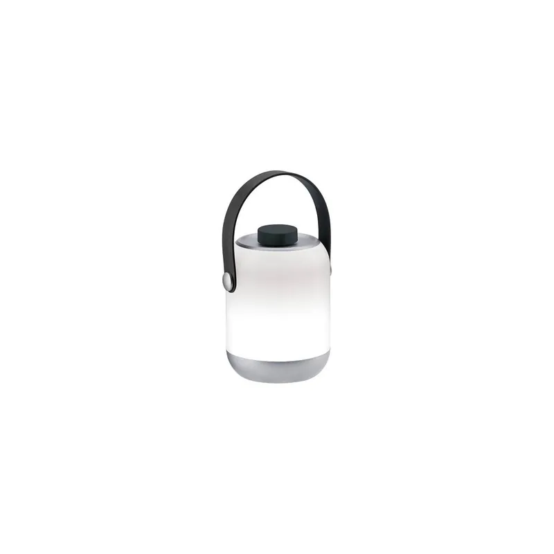 Markenprodukt Akkuleuchte Akku Clutch IP44 dimmbar 3000K Grau