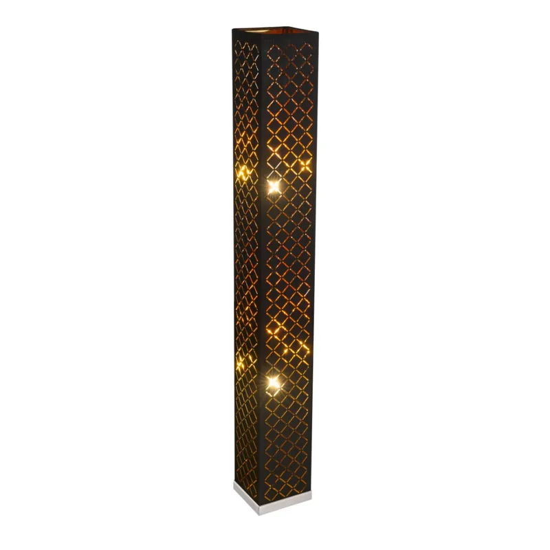 Zertifiziert Clarke Stehleuchte Metall Nickel Matt, 2X E27