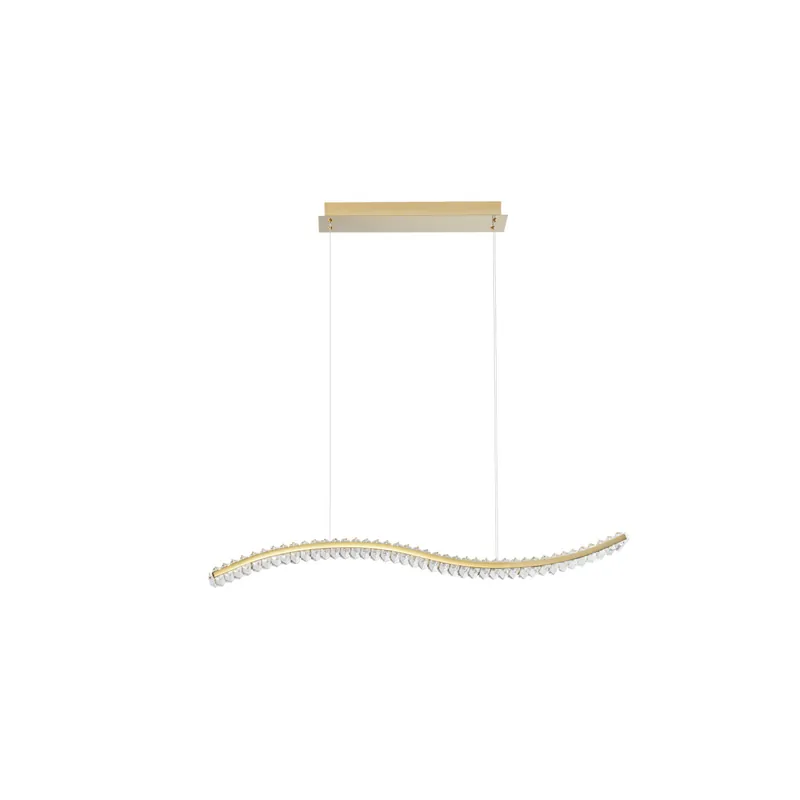 Finale Aktion Nova Luce 9333078 Aurelia LED Pendelleuchte Gold
