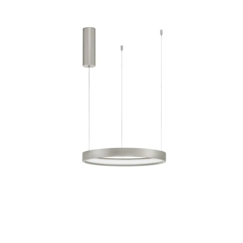 Finale Aktion Nova Luce 9345614 Perrine LED Pendelleuchte Silber gebürstet
