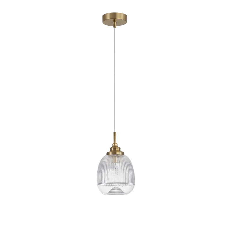 Aktuell Nova Luce 9738210 Mond E14 Pendelleuchte Gold, Transparent