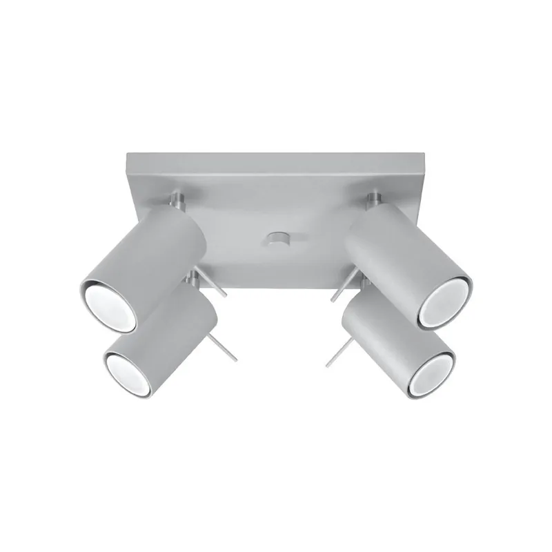 Sollux SL.0452 Deckenleuchte RING 4 grau Direkt Vom Hersteller