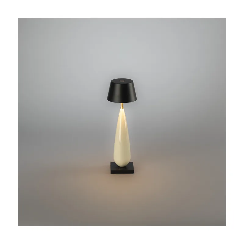 Frejus USB-LED-Tischleuchte schwarz / Kermaik Preisreduziert