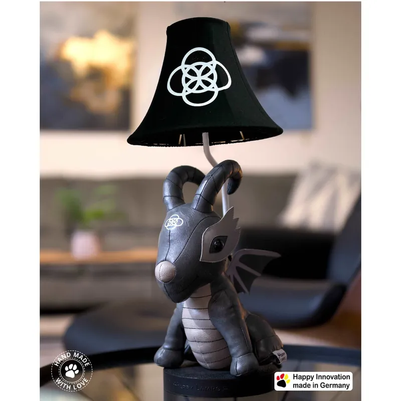 Happy Lamps HL10022 Black Dragon der Drache Zertifiziert