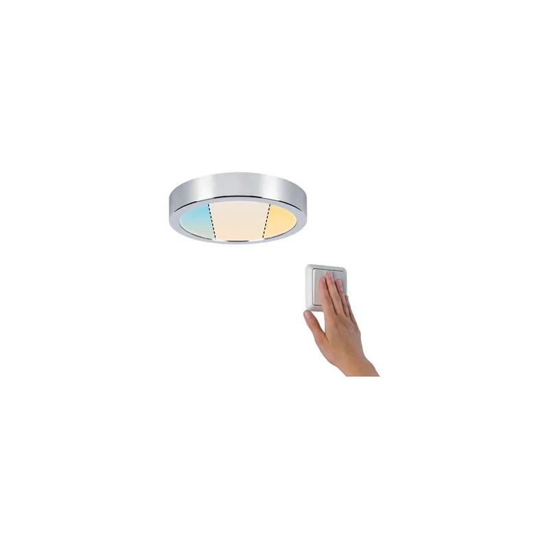 Versand Am Gleichen Tag HomeSpa LED Panel Aviar IP44 rund 220mm White Switch Chrom