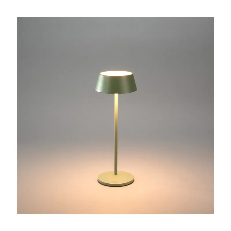 Preis Gesenkt Menton USB-LED-Tischleuchte grün/grau