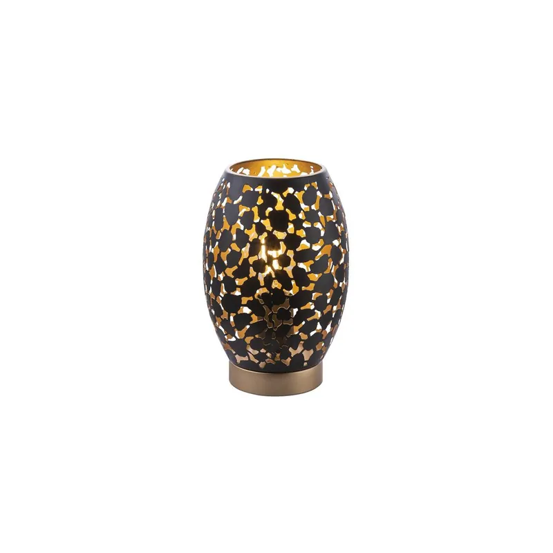 Preisknaller Narri Tischleuchte Metall Goldfarben, 1X E27