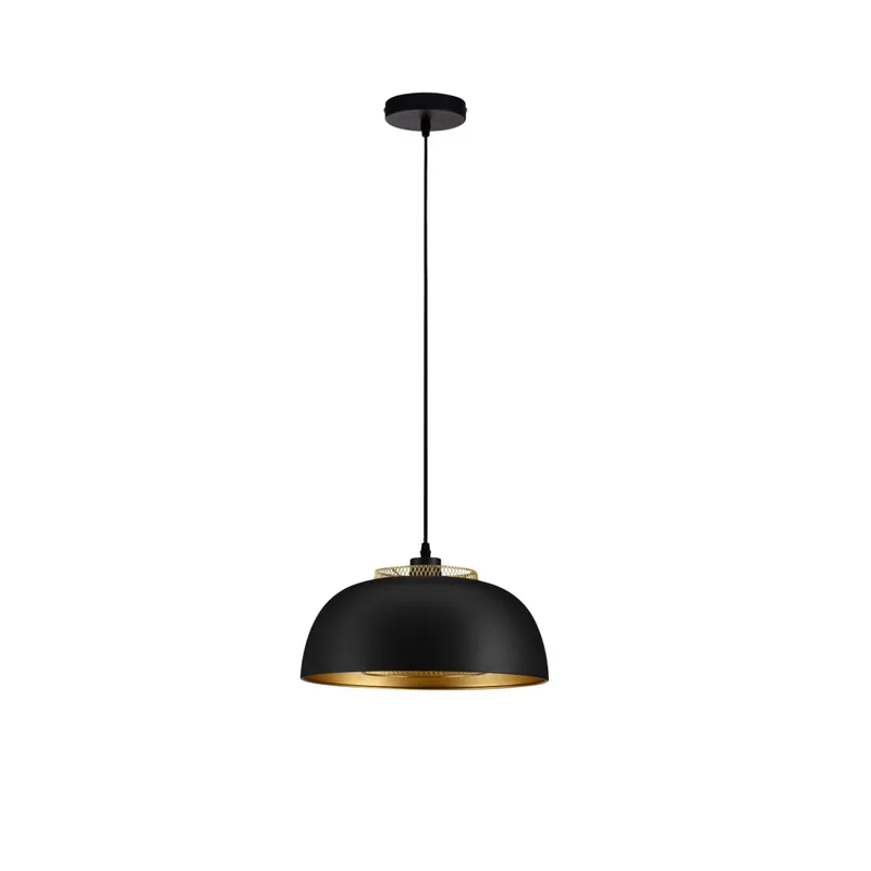 Bestpreis Nova Luce 9001086 SQUBE Pendelleuchte Schwarz / Gold