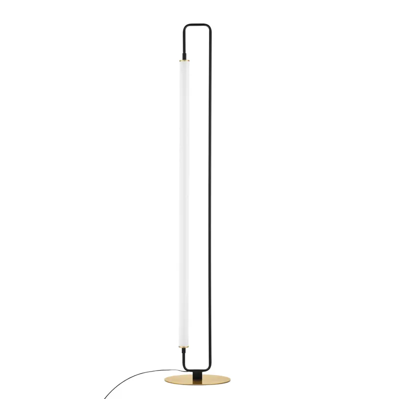Nova Luce 9002085 WETRO Stehlampe Schwarz / Gold Echt